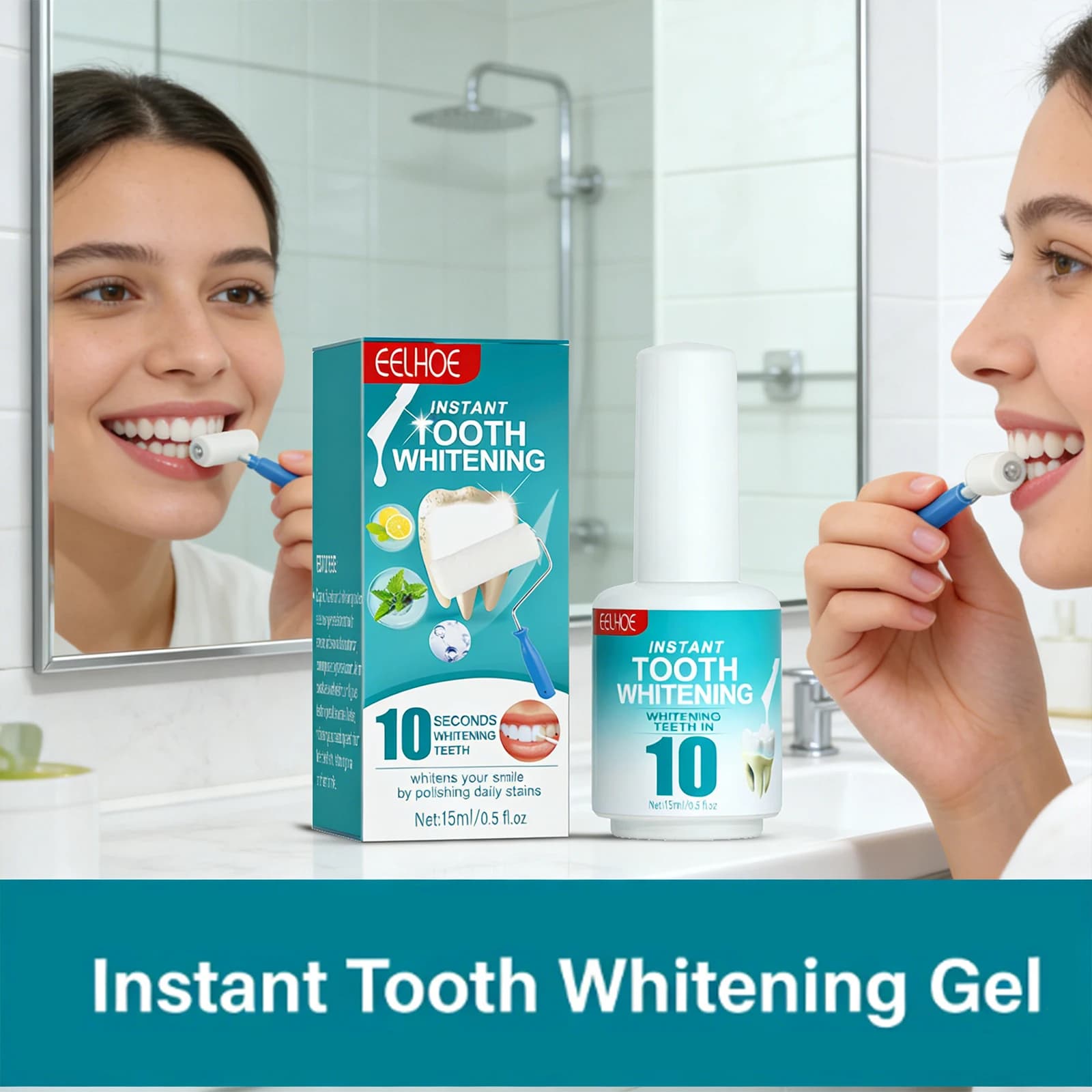 Whitening Paint for Tooths, Effectively Removes Dental Plate, White Yellow Tooths, Eliminates Bad High, Anti-Pigmentation Dentral Paint