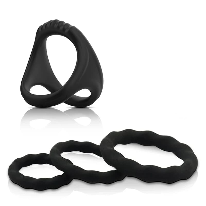 Anello in Silicone per Blocco Spermatico Maschile, Anello Penieno per Ritardo dell'Eiaculazione, Giocattoli Sessuali per Adulti, Allenatore per il Blocco dello Sperma