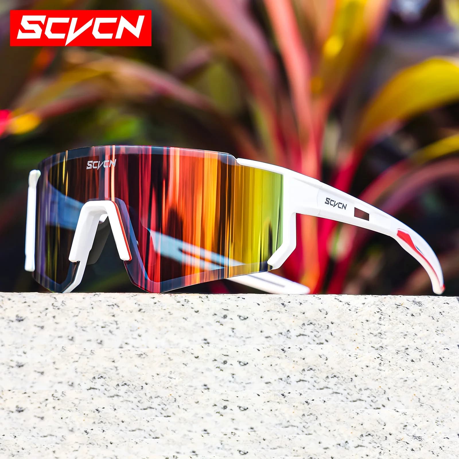 SCVEN New Men's Outdoor Cycling Sunglasses Road Bike Guide Glasses Sport Mountaineering Woman Cycling UV400 Glasses