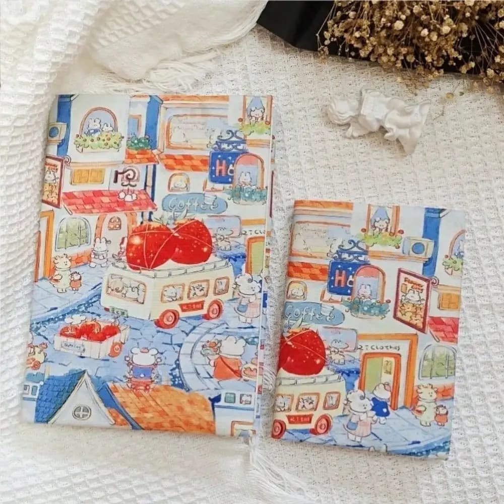 A5 A6 Coniglio Città Copertina del libro Planner Custodia protettiva Shell Journal Cover Protector Forniture di cancelleria per ufficio