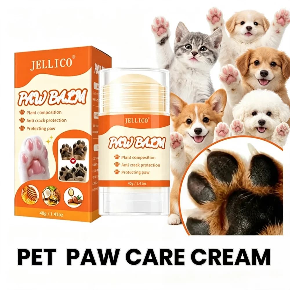 45g Dog Nose and Paw Balm Dog Paw Cream Cats Dogs Paw Protector Cream Pet Feet Moisturizer Pet Crack Feet Repair Pet Accessories