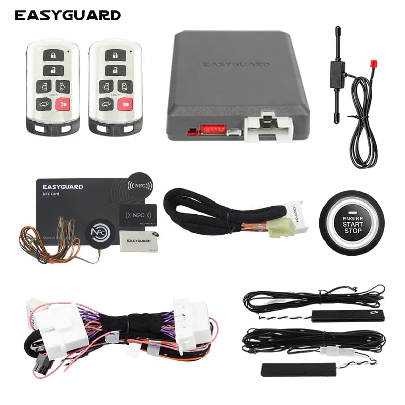 EASYGUARD Plug & Play CAN BUS adatto per INNOVA 2016-2019 PKE sistema di allarme per auto chiave intelligente avviamento remoto toyota push per avviare