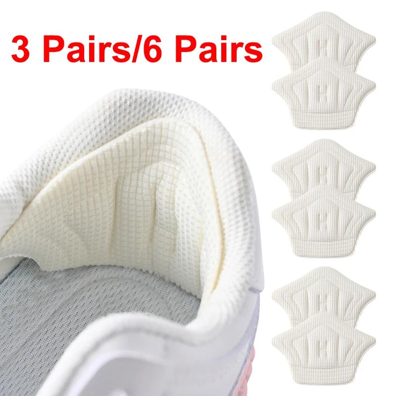 3 pairs/6 pairs solet patch heel for sports shoes adhesive back measure adjustable feet wear cushion insole