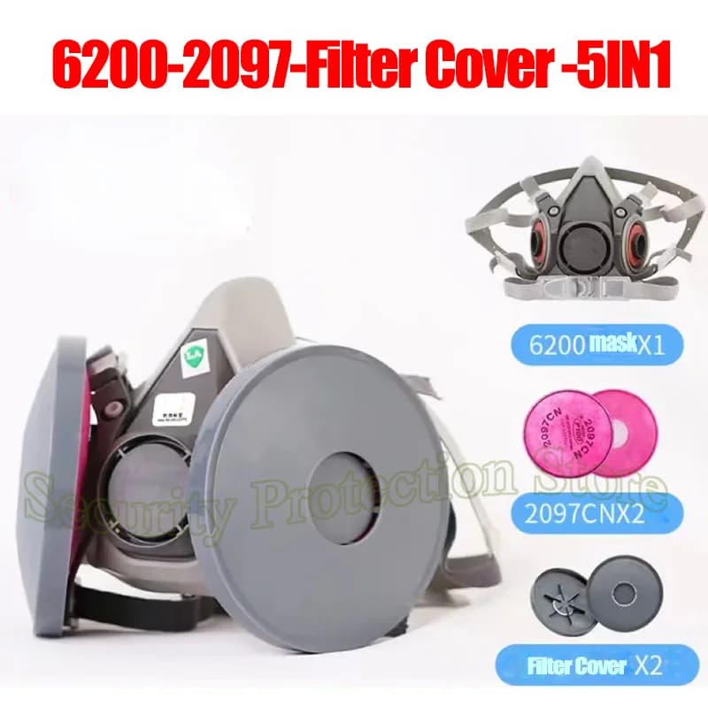 Waterproof Filter Cover for 2091 2097 2096 2297 2071 Replacement of Gas Chemical Respirator Filter 6200/7502/6800