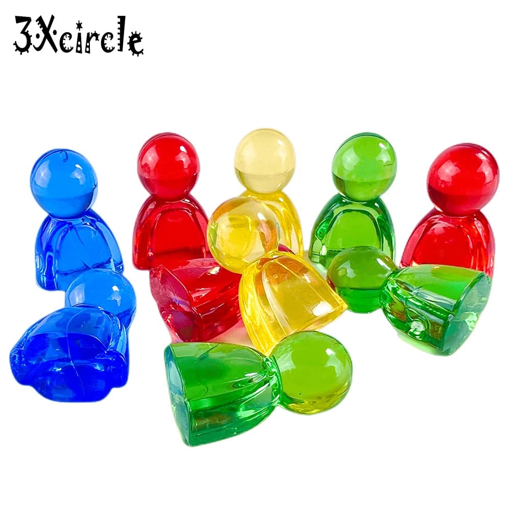 10 pezzi di marcatori per giochi pezzi di scacchi umanoidi colorati accessori per carte da gioco da tavolo