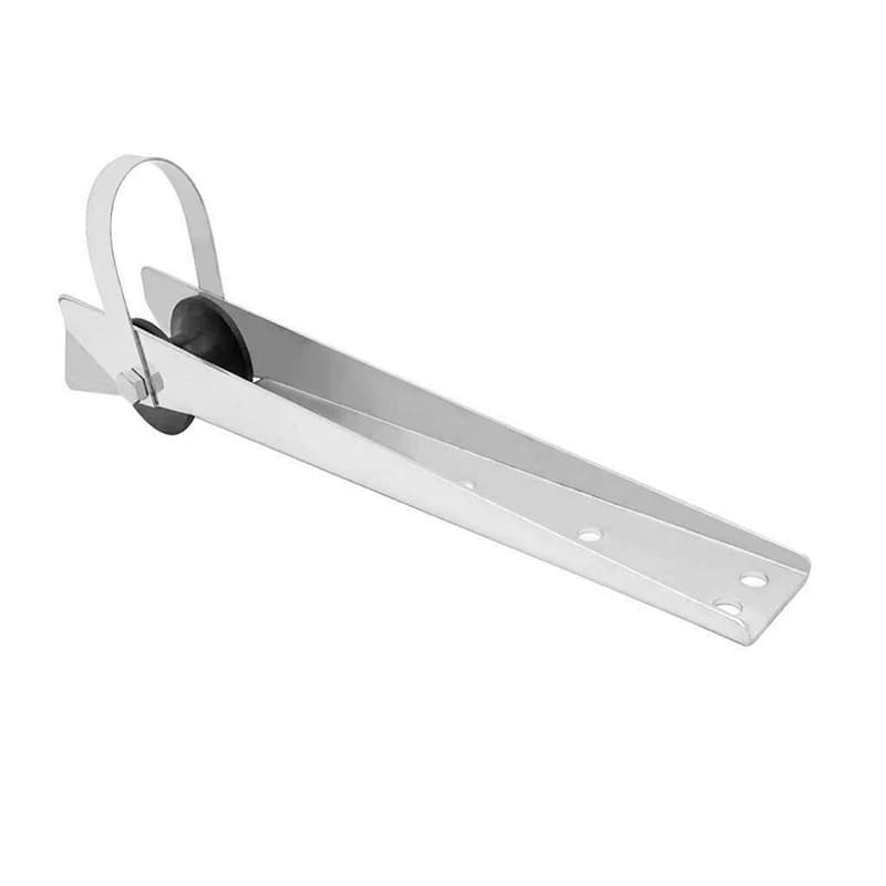 Staffa per rullo di ancoraggio per prua da 390 mm Rullo di sollevamento per yacht in acciaio inossidabile 316 con ruota in gomma Supporto per ancora fissa Accessori per barche