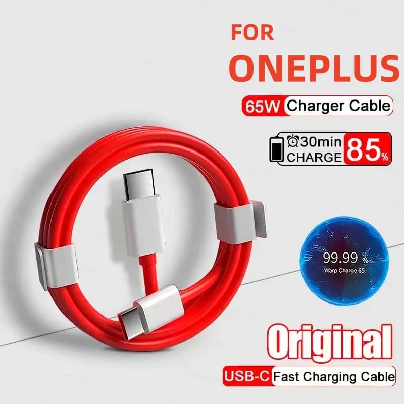 PD 65W Supervooc Fast Charging Cable For Oneplus Ace 12 10T 9 8T 7T Pro USB C A Type C Cable Warp Dash Charging 6T 5T Data Cable
