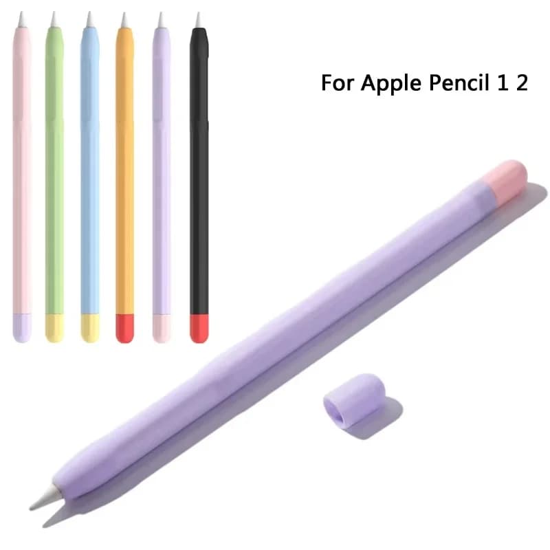 Custodia Protettiva in Silicone Morbido Antiscivolo per Apple Pencil 1ª e 2ª Generazione