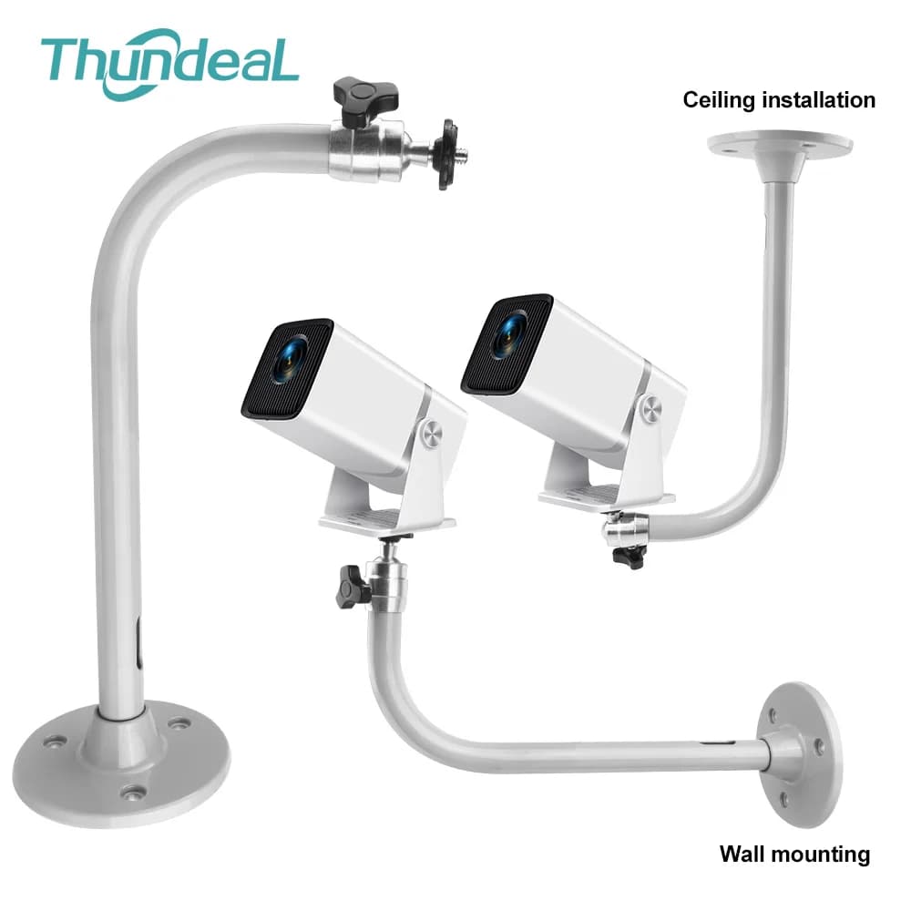 ThundeaL Mini Proiettore Supporto per montaggio a parete Supporto per proiettore universale Staffa da soffitto girevole per fotocamera Beamer TD80W HY300 PRO