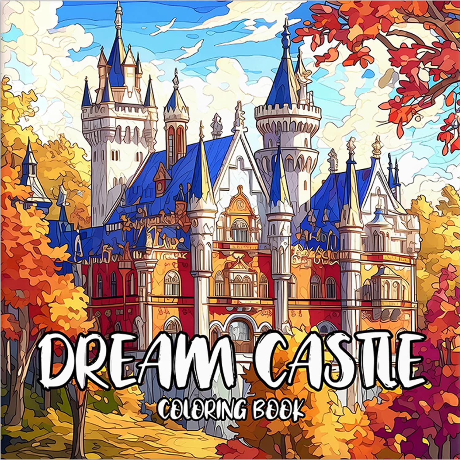 Fairy Tale Castle Adult Coloring Book - Relaxing Magical Patterns, Anti-Stress Art Therapy Drawing Book for Fantasy Fans