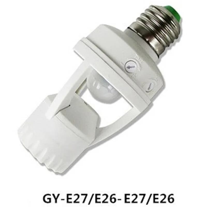 E27 Motion Sensor LED Bulb Base for Lamp Lamp Adapter 100-240V Detector E27 Light Control Adapter for Smart Bulb socket Adapter