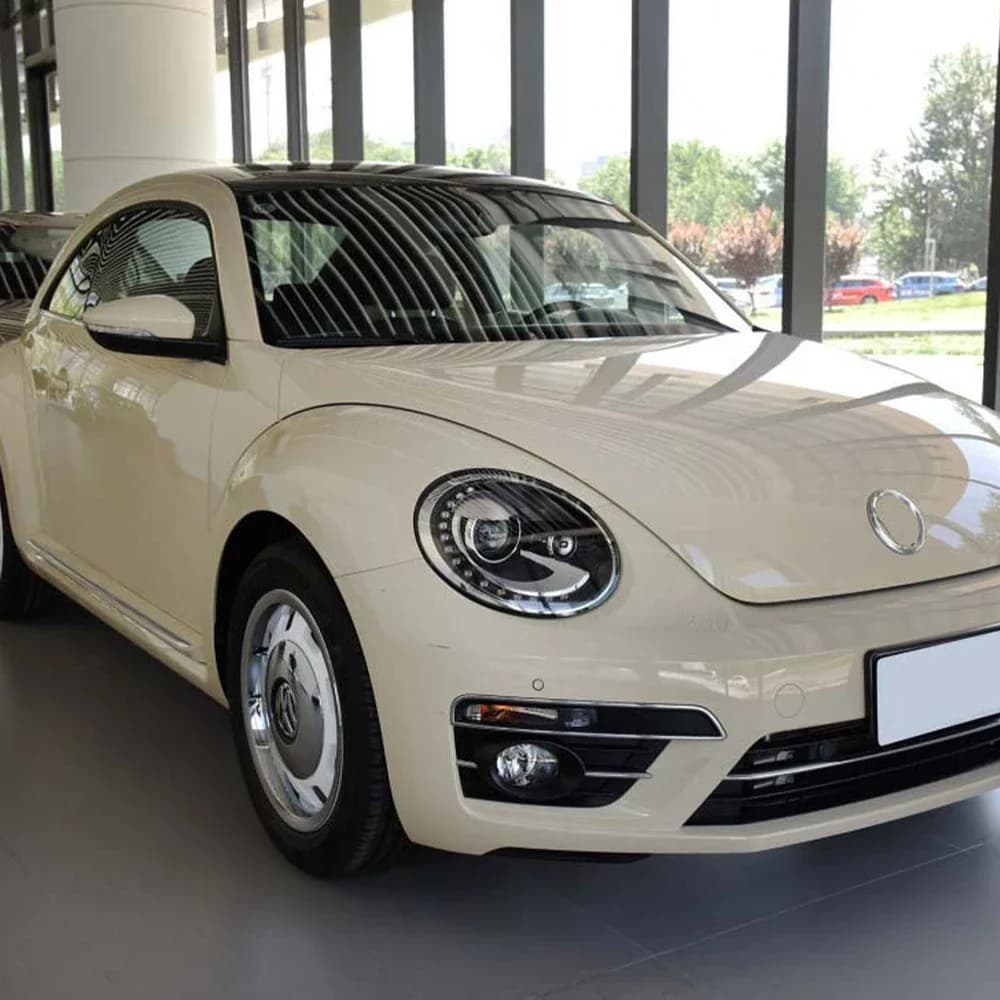 Gruppo Fari Anteriori per VW Beetle 2013-2021, Upgrade Stile Perla, Fari LED Auto di Alta Configurazione, Accessori Lenti