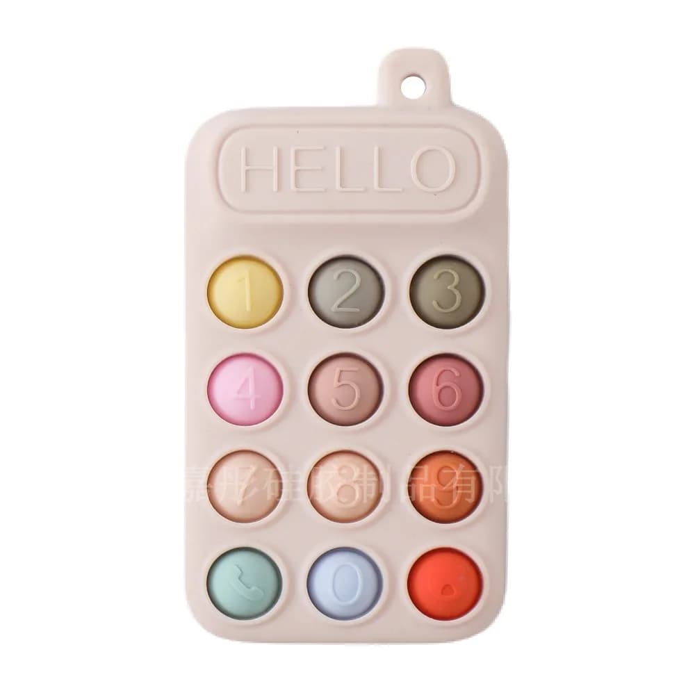 Massaggiagengive in silicone a forma di telefono cartone animato, senza BPA, lenitivo, simulazione gengiva, protezione per la dentizione, ciuccio per dormire, regali