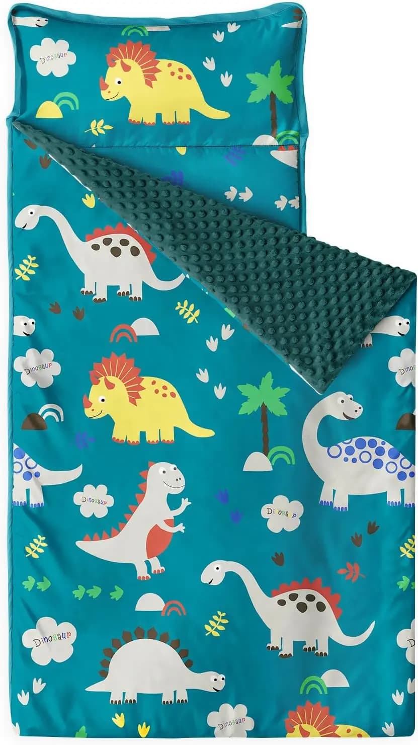 Children's rest mat with pillow and blanket in Minky fleece, rollable nanna sack for kindergarten, kindergarten and kindergarten