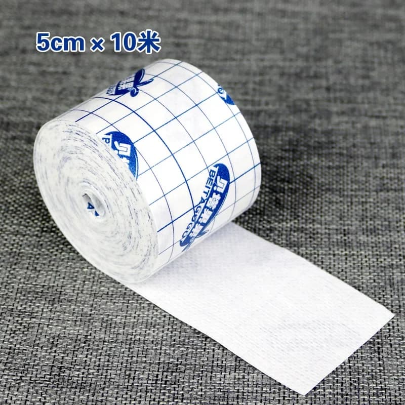 1 rotolo di cerotti nastro adesivo medico non tessuto bendaggio di primo soccorso nastro di fissaggio per medicazione ipoallergenico traspirante 5 cm x 10 m