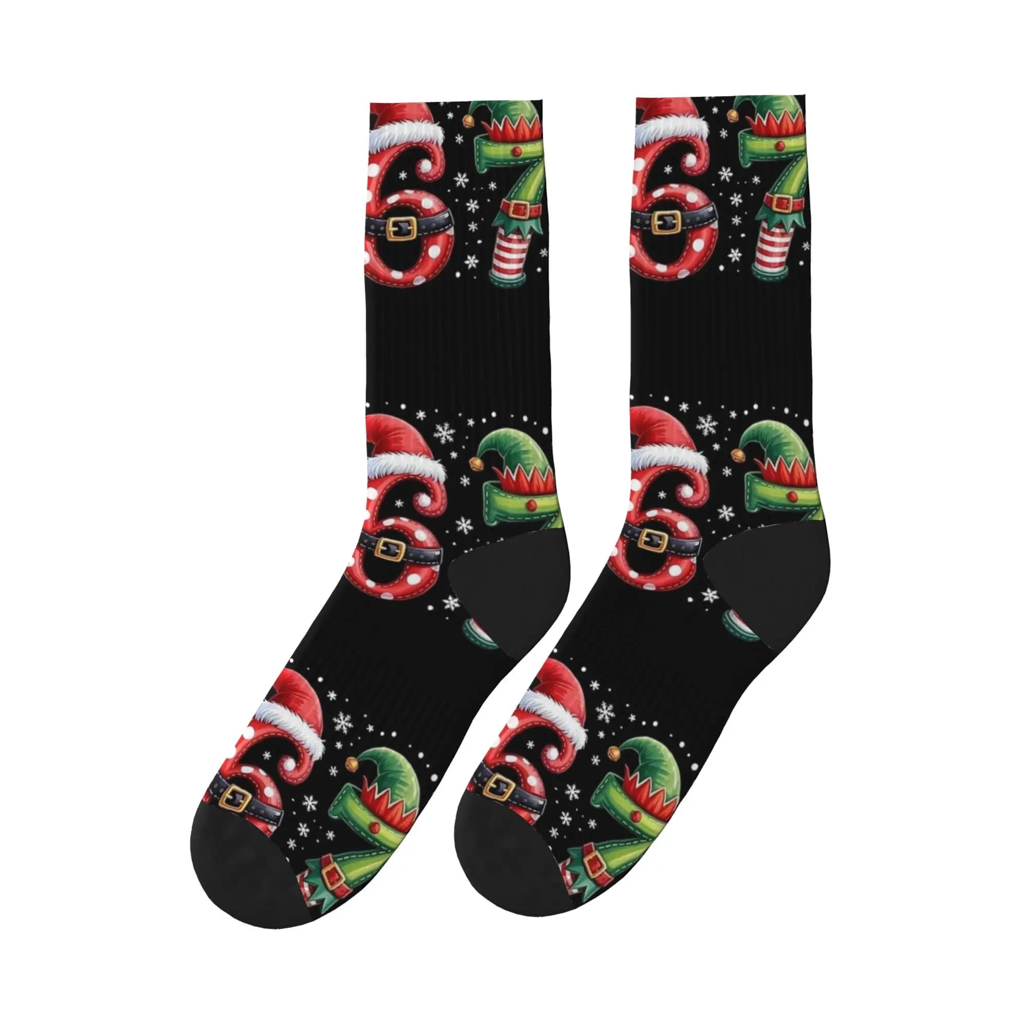 Christmas 67 Meme Six Seven Socks Anti-slip Socks Adults Men Quality Climbing Socks Winter Socks with Funny Design
