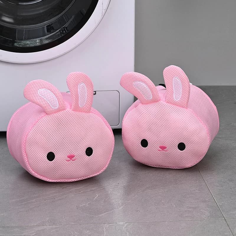 1Pc Rabbit bedding bag Anti-deformation mesh wash case for bras, underwear, lingerie Washing machine Special domestic use on the road