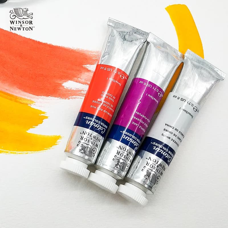 Winsor & Newton Cotman Pittura ad acquerello, 8 ml (0,27 once) Tubo Art Supplies Aquarela Buona trasparenza, Eccellente forza di colorazione