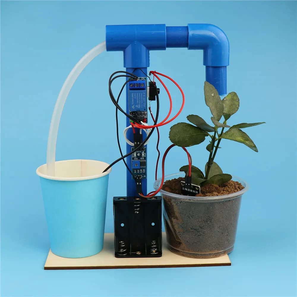 Fisica STEM Technology Gadget bambini scienza giocattoli irrigazione automatica fiori macchina giocattoli educativi per bambini artigianato fai da te