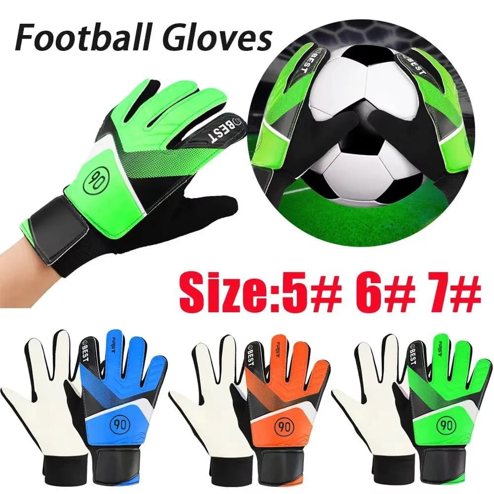Guanto da portiere per bambini Guanti da portiere in lattice Protezione da calcio Adulti Adolescente Guanti da calcio antiscivolo Portiere da calcio