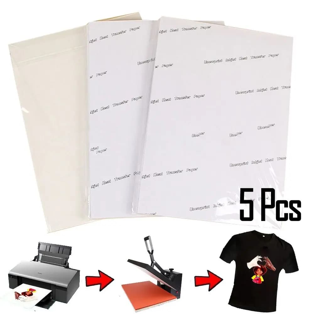 Moda termica fai da te a getto d'inchiostro stampa a sublimazione carta t-shirt tessuto leggero carta a trasferimento termico pittura