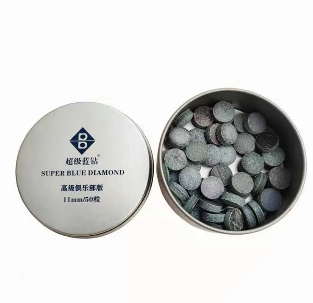 25/50 pezzi Super Blue Diamond Stecca da biliardo con punta Club Versione 11mm/12mm