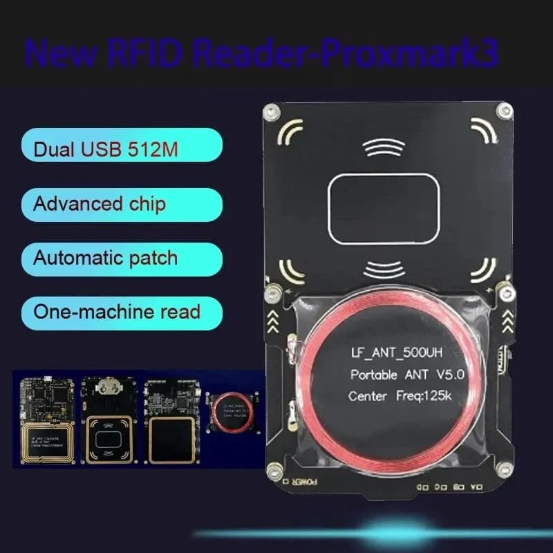 NUOVO Proxmark3 512M Lettore/Scrittore RFID IC ID NFC Copiatore di Schede e Chiavi 5.0 Kit Programmatore di Chip Smart Decodifica e Duplicazione UID S50