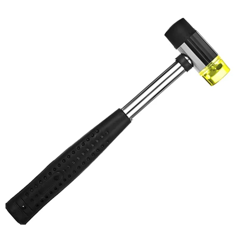Rubber hammer with double-sided 1 piece 25 mm soft faucet for hard plastic multifunction manual tool and perfect tool plastic handle
