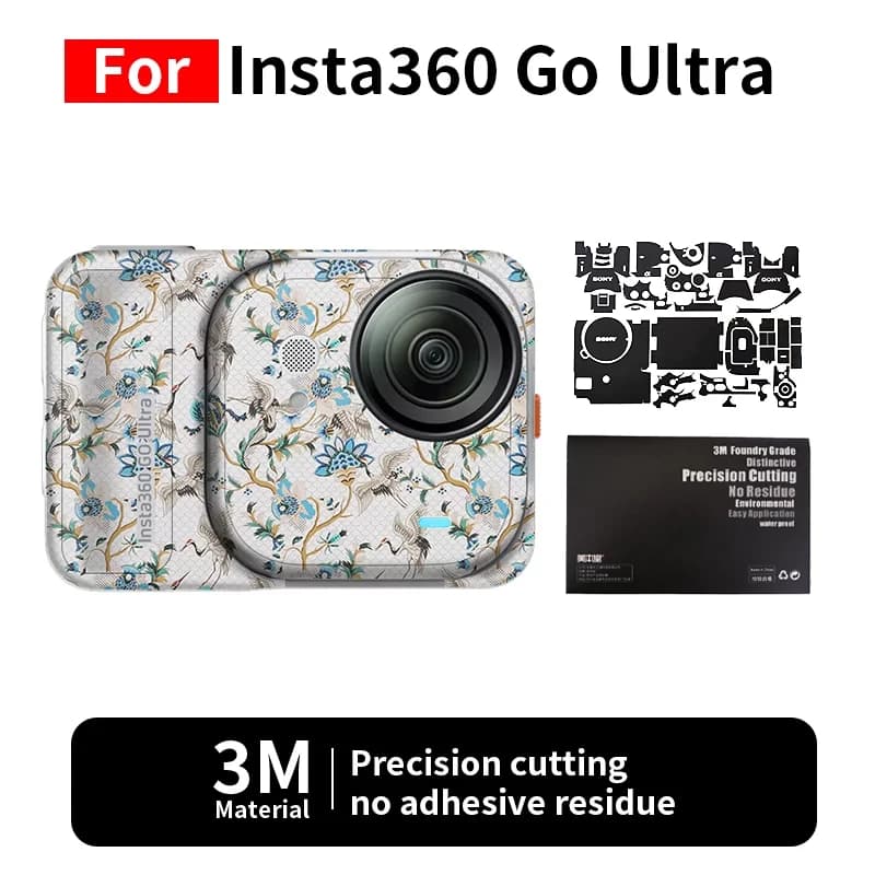 For Insta360 Go Ultra Skin Insta360 Go Ultra Action Camera Adhesive Protective Film Full Cover Protection Without Resistant