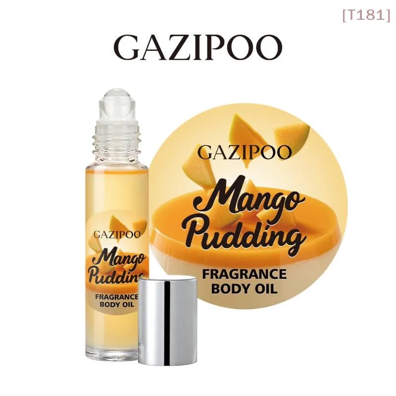 Perfume Oil Roll-On Mango Pudding Long Life, Oil Body Perfume by Woman, Mini Portable fragrance for Daily Use