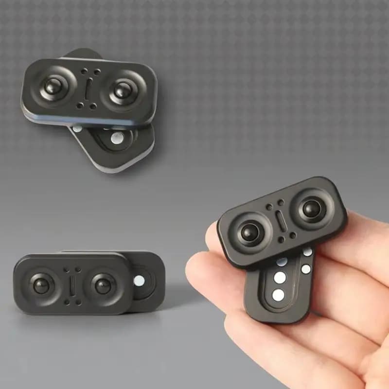 Nuovo metallo gufo cursore magnetico Fidget Rotator - manuale irrequieto EDC Fidget giocattolo da scrivania giocattolo regalo per bambini adulti