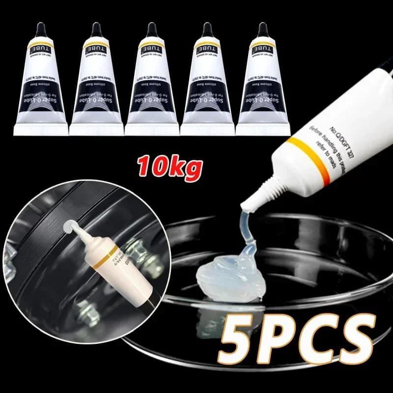 5PCS Impermeabile Food Grade Silicone Lubrificante Grasso per O Rings Rubinetto Idraulici 10g Per La Casa Macchina Da Caffè Lubric