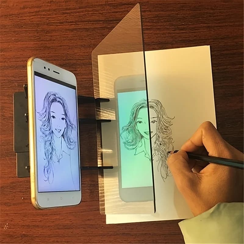 Tracciamento d'imitazione del tavolo da copia del disegno ottico portatile con strumento di apprendimento dello schermo di proiezione adatto per tablet mobile