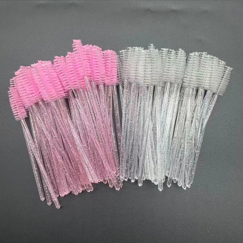 100 pcs Mascara Bacchetta Extension Eyelashes And Dropping Eyebrow Brush Applyer Spooler Eyelashes Cosmetic Brushes Set Makeup Tools