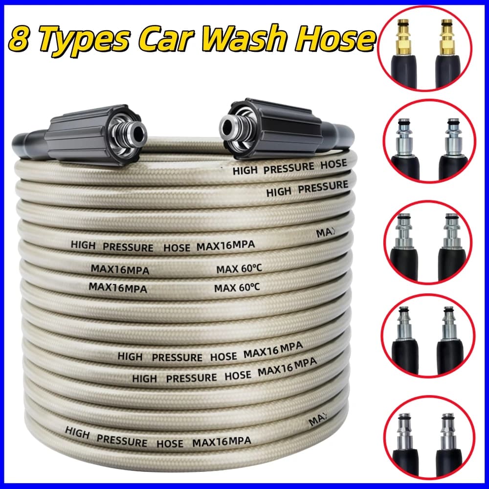 5~50m 5800PSI High Pressure Washing Machine Tube Extension Pipe for Water Cleaning Car Washing Tube for Karcher Bosch Lavor Nilfisk Patriot