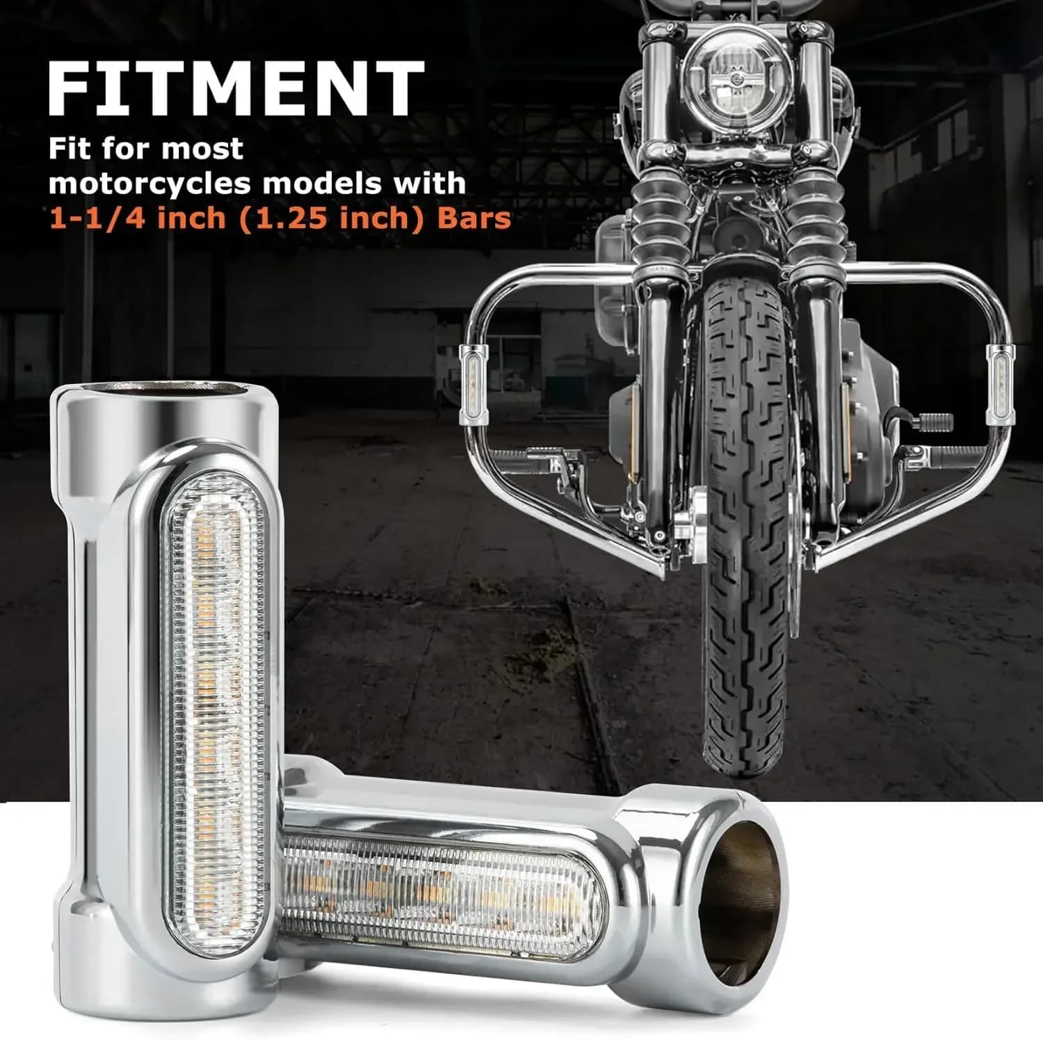 Motorway Lights for Motorcycle Driving Light Switchback for Road King Street Glide Dyna Sportster, Victory Bikes