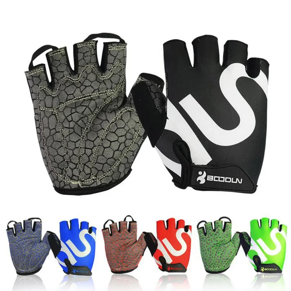 Women's Gym Gloves Weight Lift Gloves Body Building Half Fins Training Gloves Fitness Non-slip Sports Training Gloves