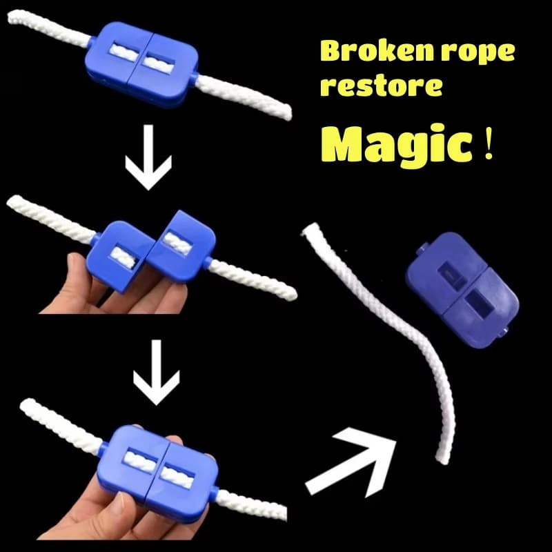1PC Corda rotta Restauro Close-up Trucco magico Puzzle Novità Puntelli magici Giocattoli per bambini Regalo Facile da usare Scherzo Scherzo