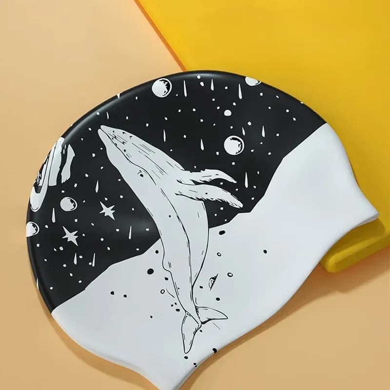 Silicone Swimwear Pool Equipment Waterproof Non-slip Swimming Hats Elastic Swimwear Long Hair Adults