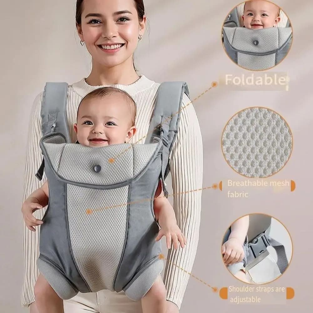 Marsupio ergonomico per neonato Kangaroo Wrap 4 in 1 Facilmente regolabile sul davanti Marsupio traspirante Cintura per seggiolino da anca