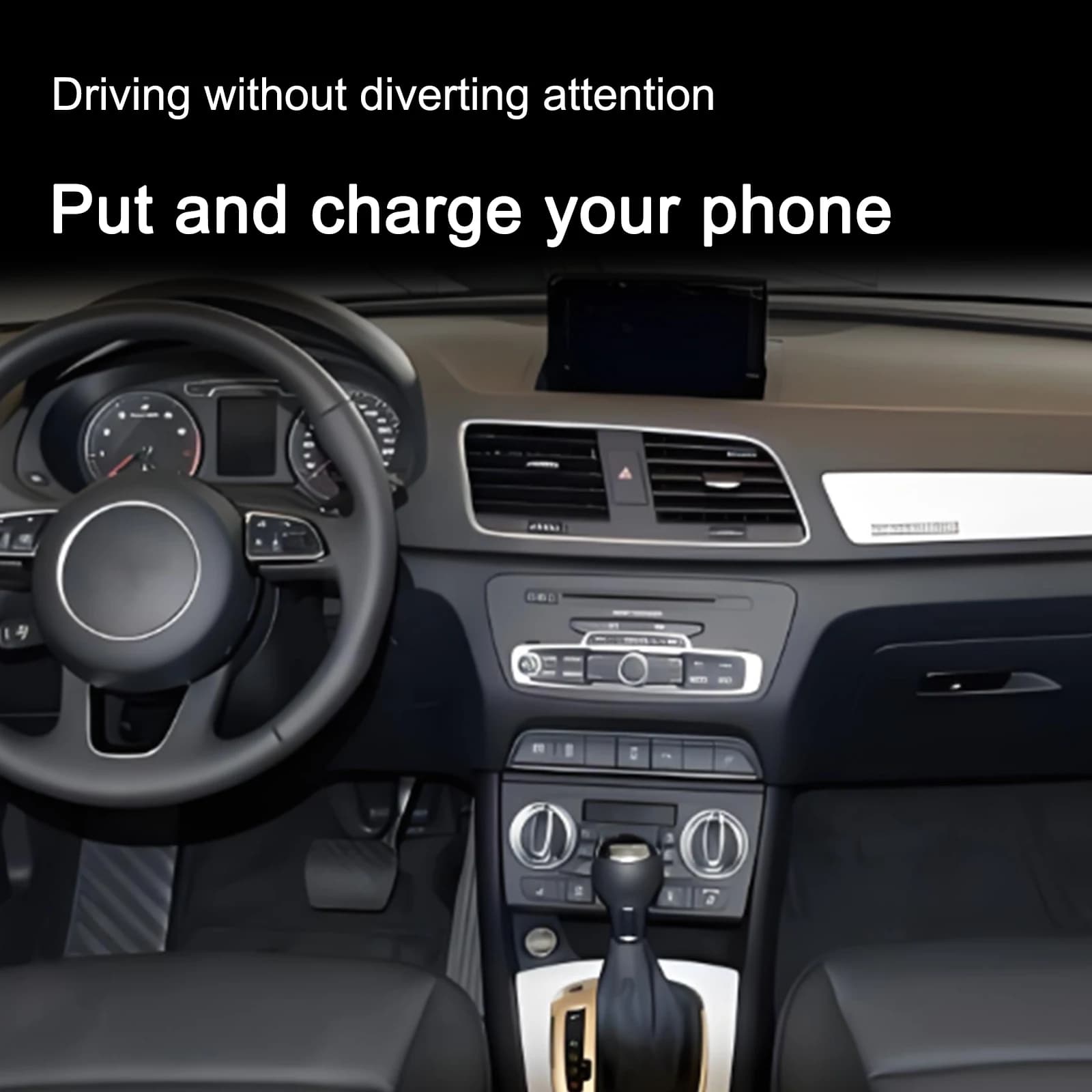 2din The latest Wireless Charger Car Center Console Phone Support Fast Charging Pad for Audi Q3 2013-2018 Armrest Box Accessories