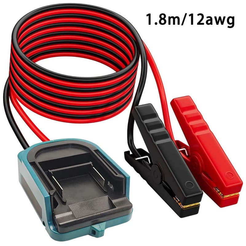 NUOVO Adattatore Batteria Power Wheel per Makita 18V 20V Batteria agli ioni di litio Ponticello Morsetti per cavi Caricabatteria per auto portatile Avviatore di emergenza