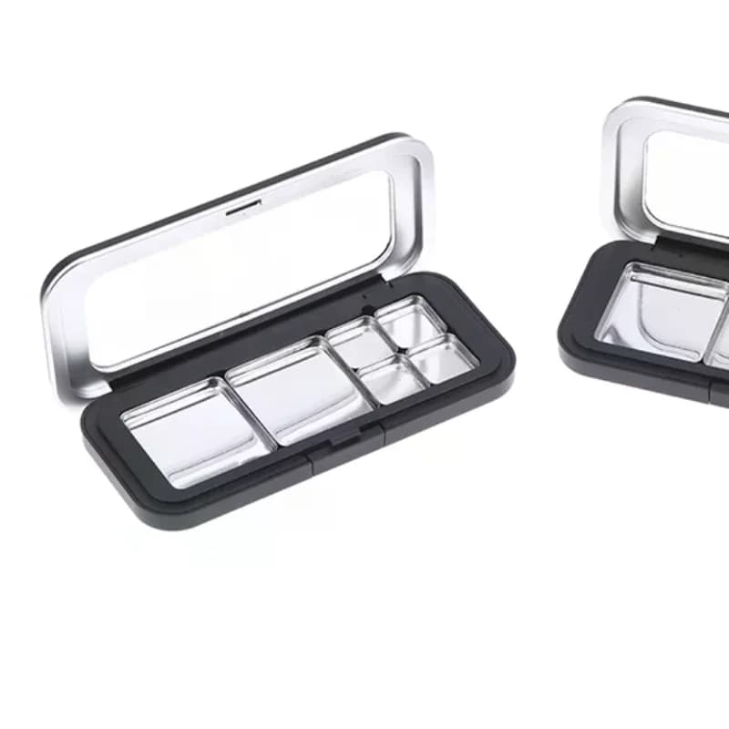 Empty Magnetic Shade Cupboard Black Rechargeable Clear Makeup Case Box Fad Container For Cosmetic Background Lipstick DIY