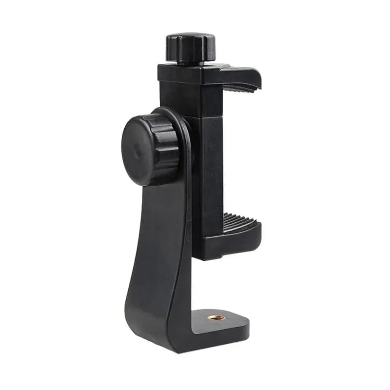 Universal adapter for mobile phone support for tripods or supports with standard 1/4 inch 360 mounting screw can rotate
