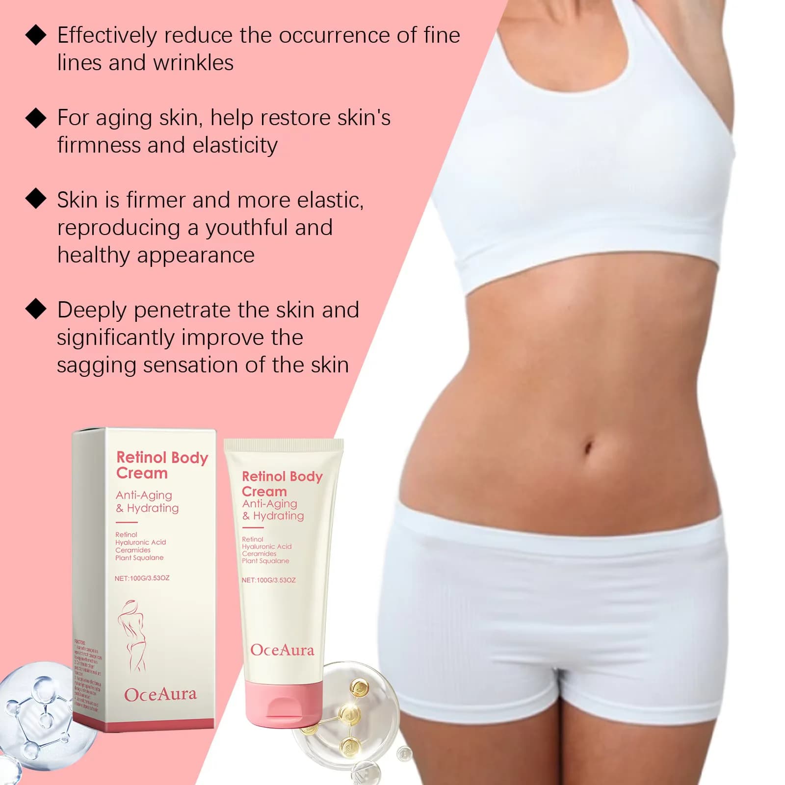 Lotion for the body firming to the retinol Anti-wrinkle Repair Improves the skin cadent Remove cellulite Nutrient Lift Moisturizing firming cream