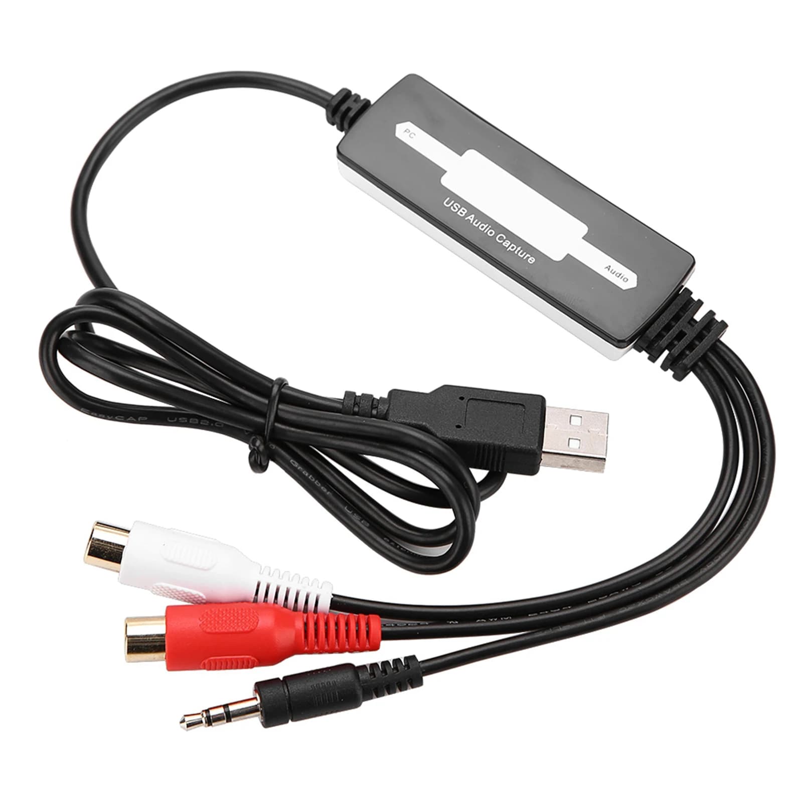 Acquisizione audio Registratore di acquisizione audio Acquisizione audio USB Scheda registratore di acquisizione audio USB Converte giradischi Cassette a MP3/WAV