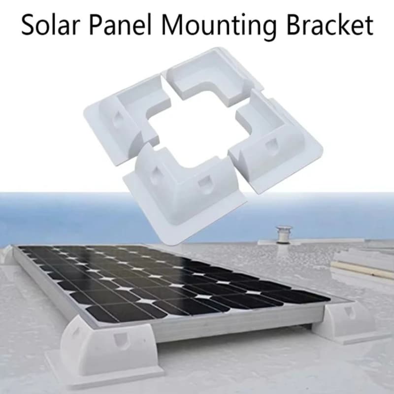 Staffa di montaggio per pannello solare installata nel camper, roulotte, camper, ponte di yacht, supporto solare impermeabile in plastica ABS