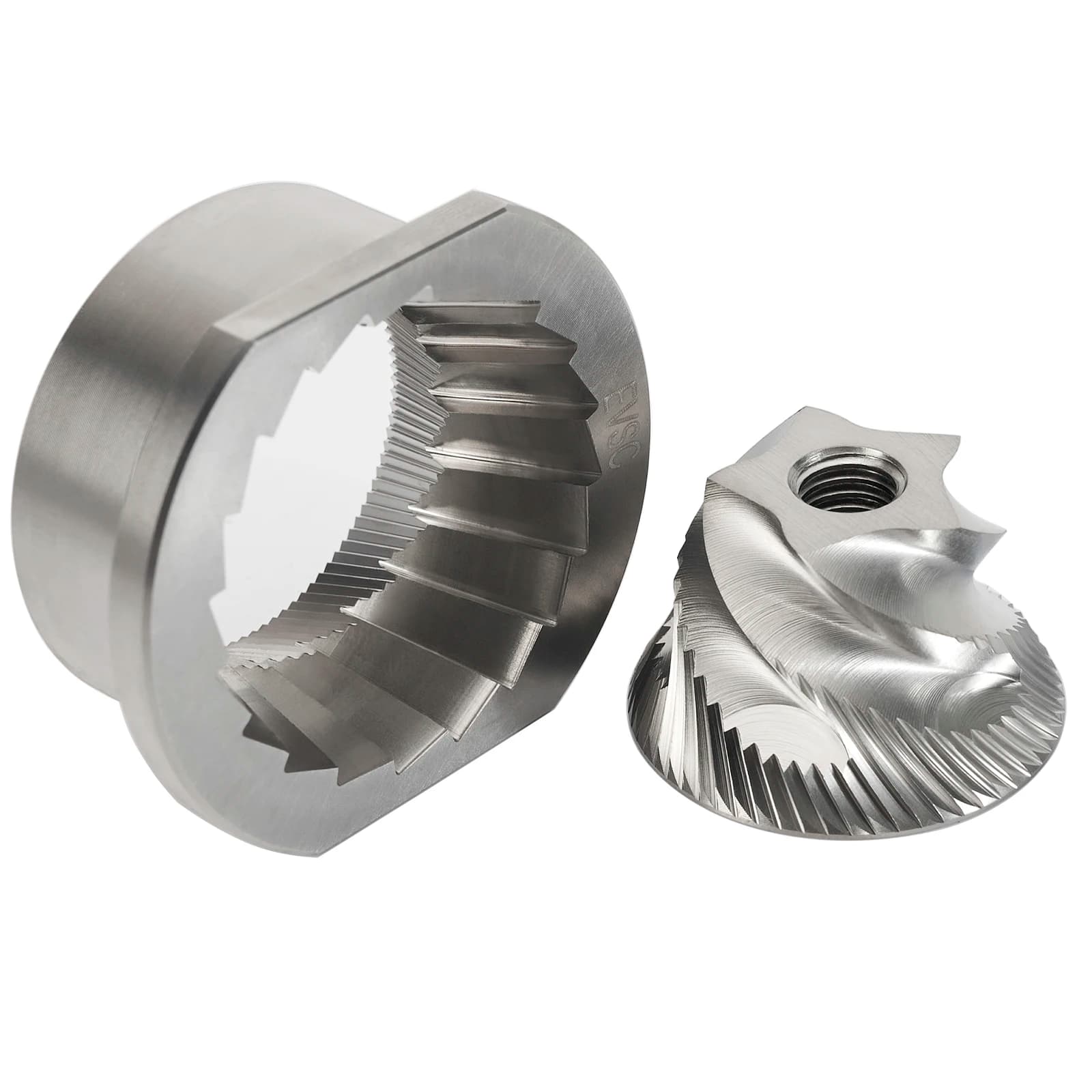 Set di macine coniche in acciaio inossidabile TASP da 48 mm, ricambi per macchine da caffè Delonghi KG521M, Brevil BES86XL/B, Rommelsbacher EKM 300