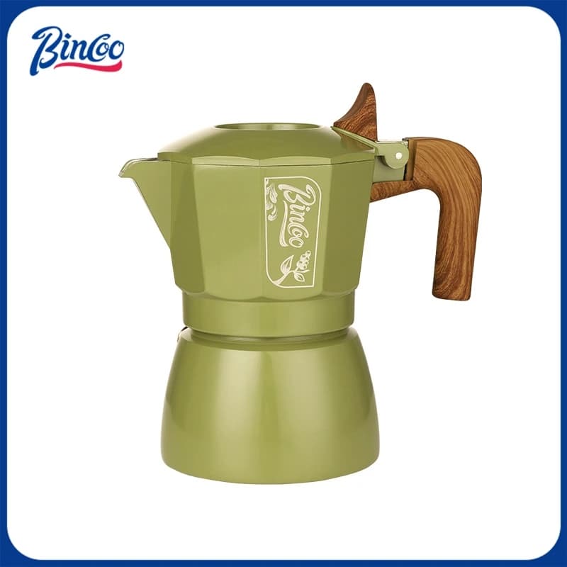 Bincoo Premium Moka Pot Set 6 color options Double valve system Italian compact coffee maker for cooking