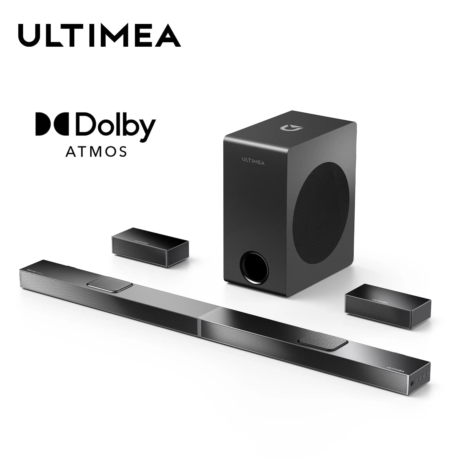ULTIMEA 520W 5.1.2 Soundbar with Dolby Atmos for Smart TV, HDR 4K pass, Wireless Bluetooth Soundbar speakers for home theater